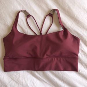 Lululemon Long Line Bra Mauve Size 12